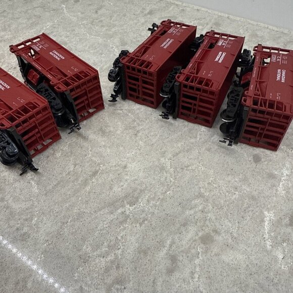 Vintage Canadian National HO Hopper Car Lot of 5: 172950, 172912, 172973, 172909 - Picture 4 of 5